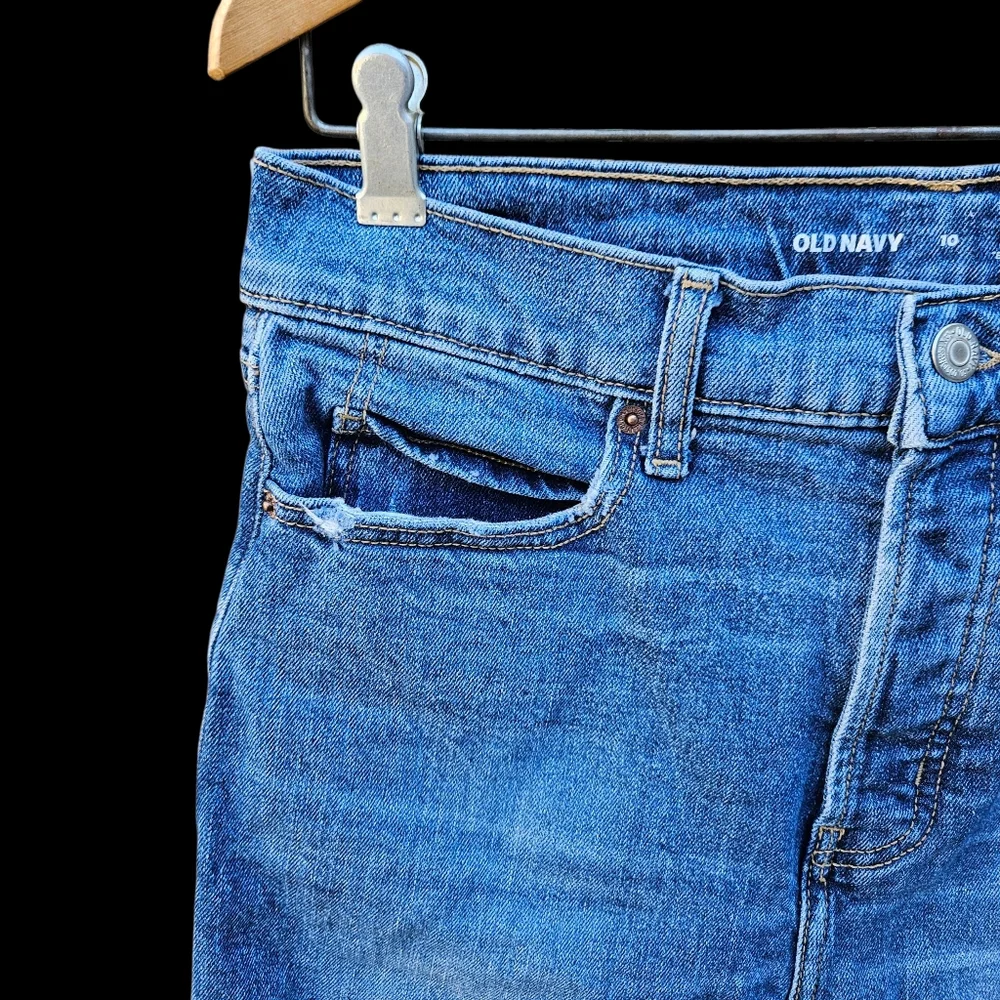 Old Navy Extra High Rise Jeans Women Size 10 - Picture 5 of 16